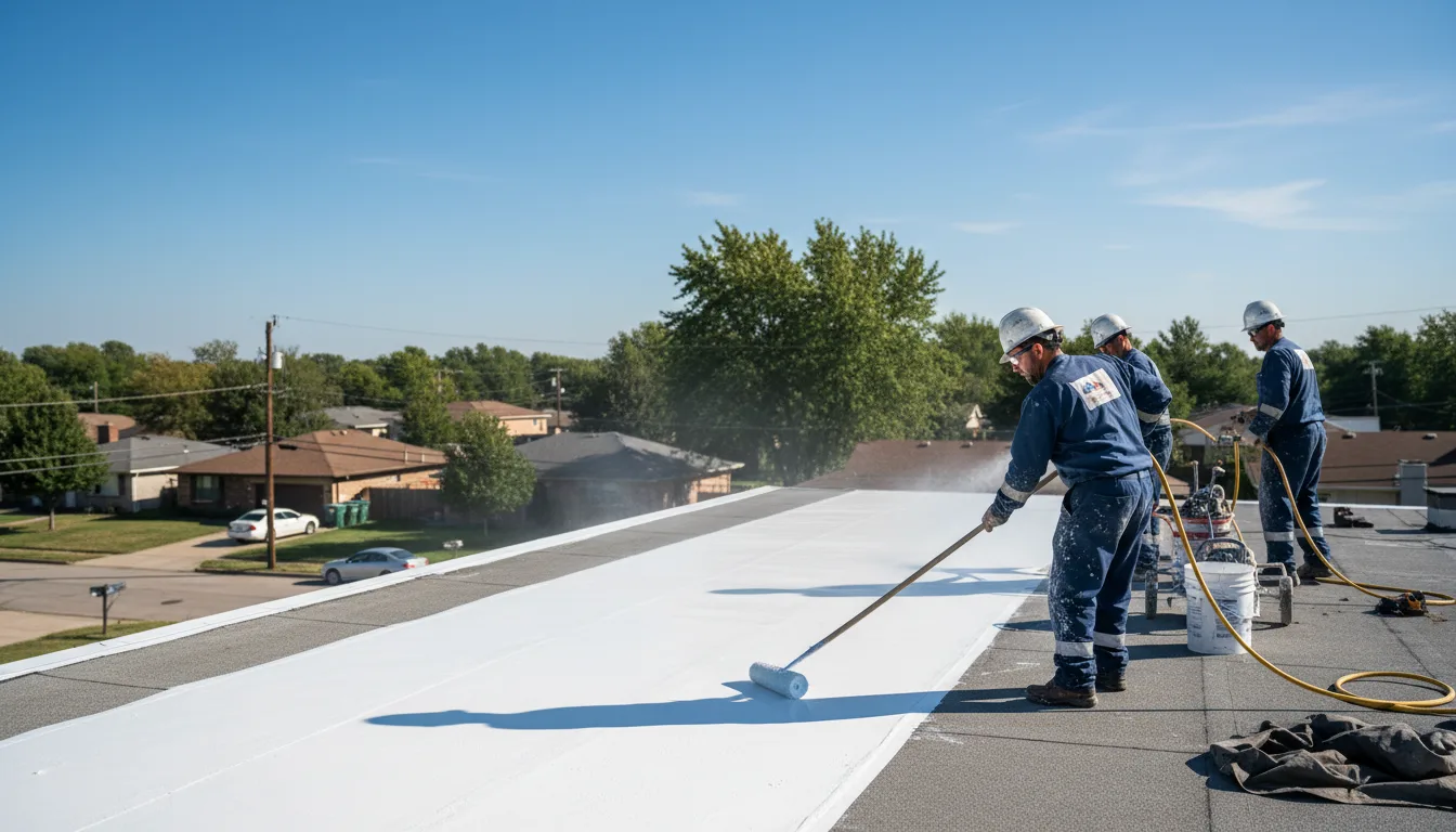 Commercial roof coating in Normalville, PA near me